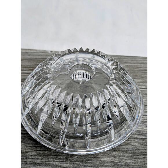 Princess House 80s Vtg Lead Crystal Glass 3-Way Candle Holder Pattern #845 - Picture 2 of 5